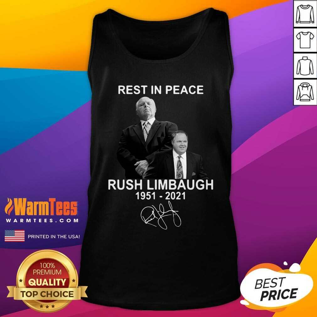 Nice Rest In Peace Rush Limbaugh 1951 2021 Signature Shirt - Image 4