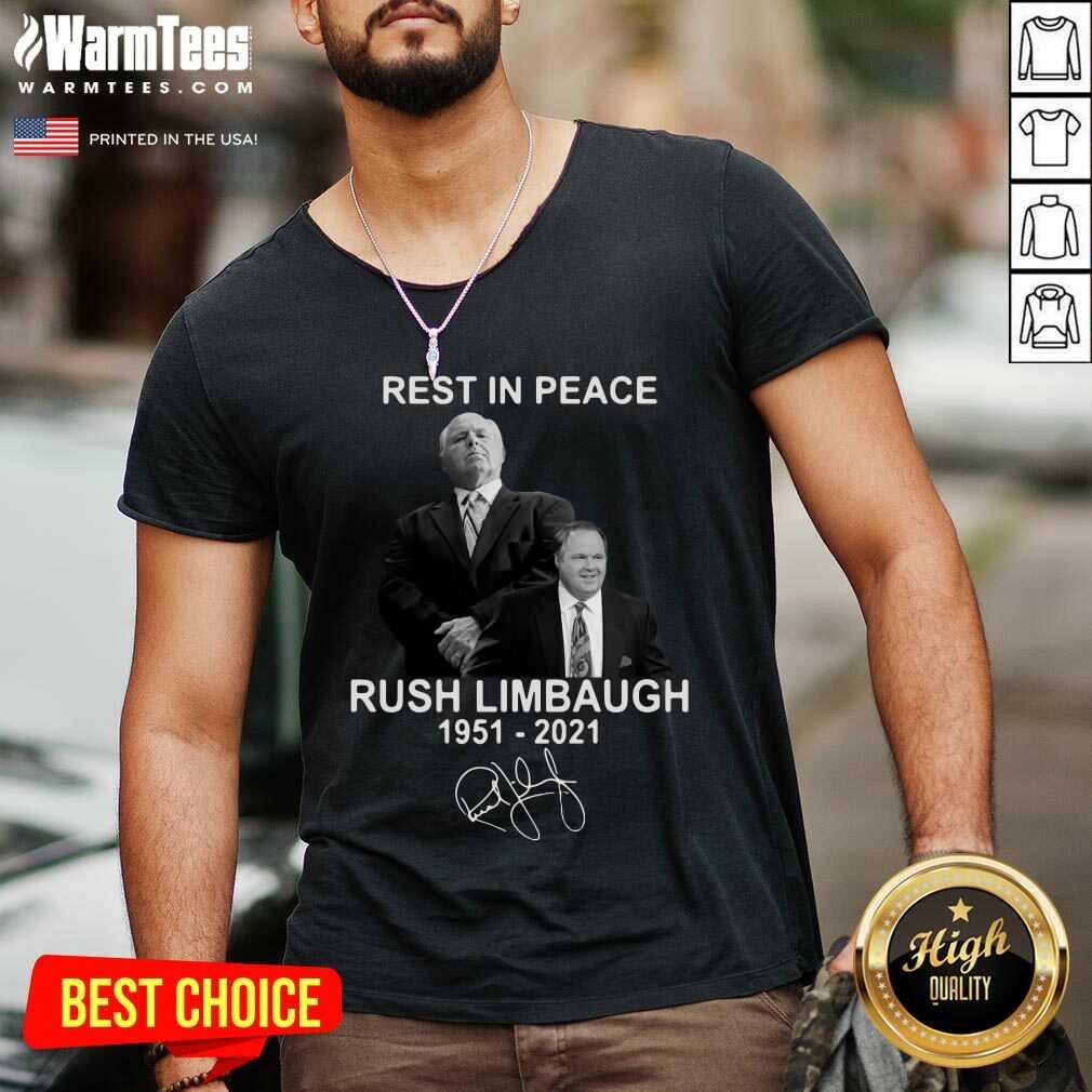 Nice Rest In Peace Rush Limbaugh 1951 2021 Signature Shirt - Image 5