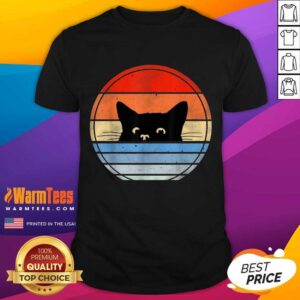 Nice Retro Black Cat Enthusiastic 46 Shirt