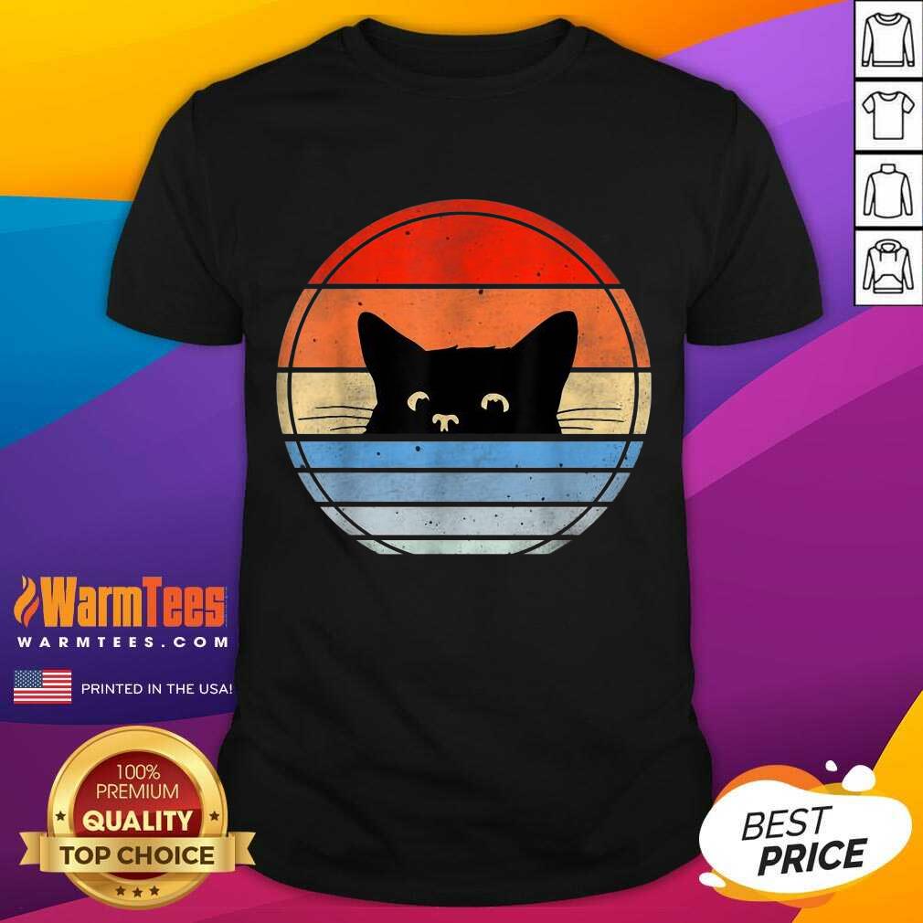 Nice Retro Black Cat Enthusiastic 46 Shirt