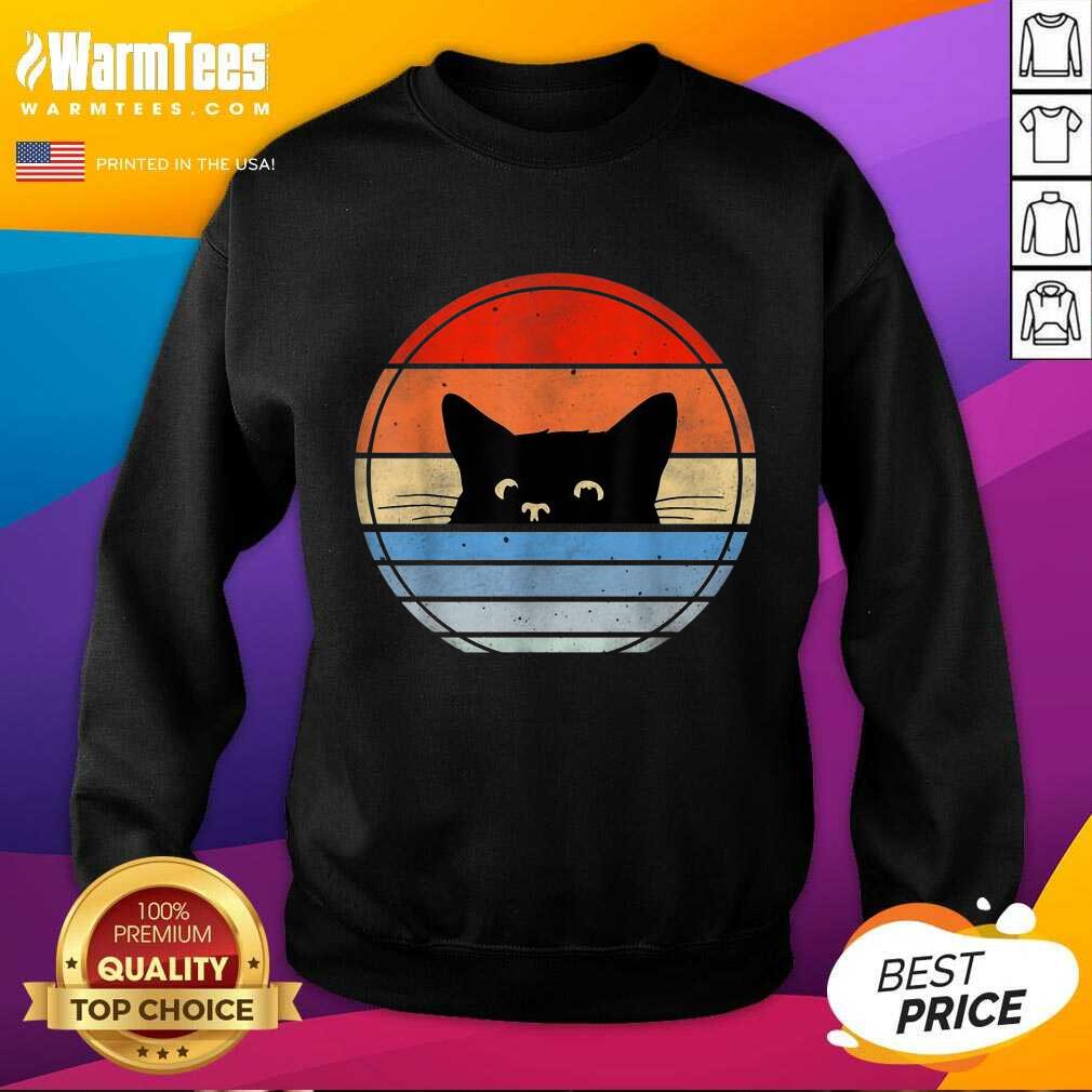 Nice Retro Black Cat Enthusiastic 46 Shirt - Image 3