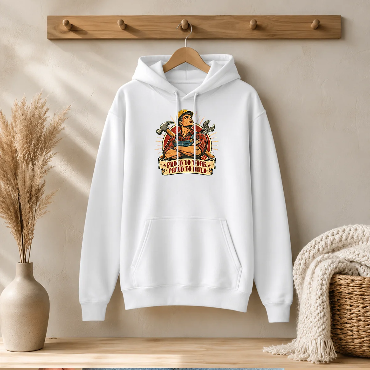 Nice Retro Labour Day Hardworking Laborer Pride Shirt