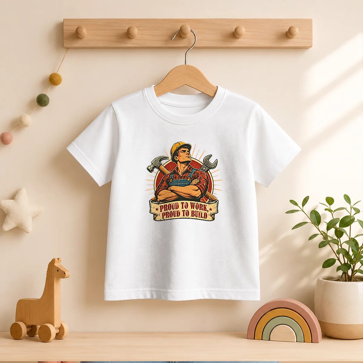 Nice Retro Labour Day Hardworking Laborer Pride Shirt - Image 9