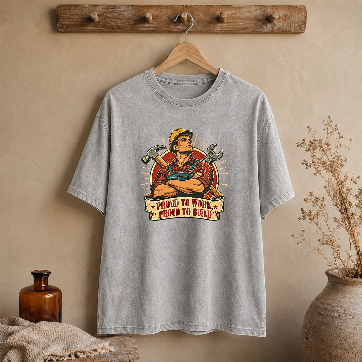 Nice Retro Labour Day Hardworking Laborer Pride Shirt - Image 8