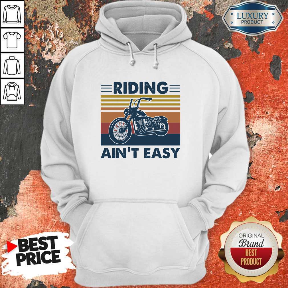 Nice Riding Ain't Easy Bike Vintage Retro Shirt - Image 3