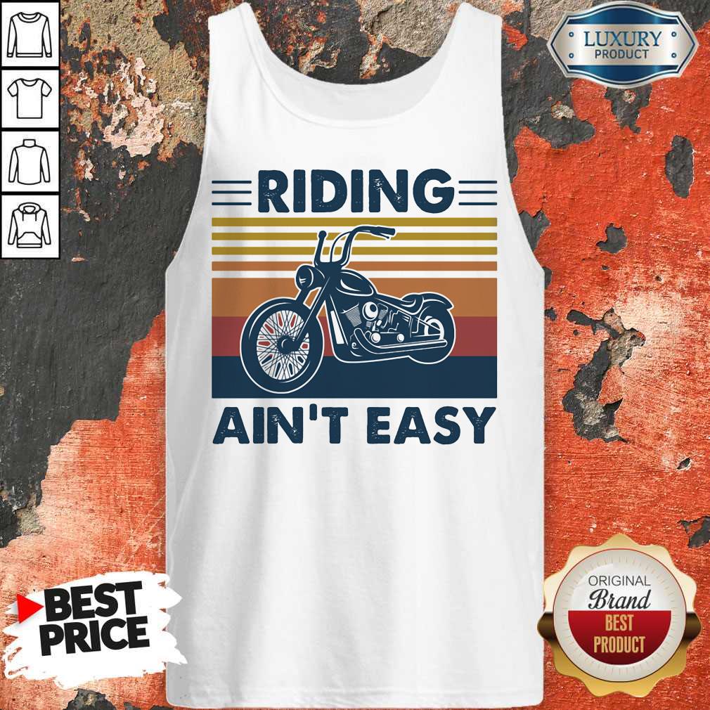 Nice Riding Ain't Easy Bike Vintage Retro Shirt - Image 5