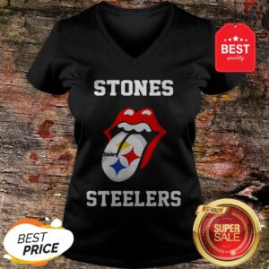 Alternative view of Nice Rolling Stones Logo Pittsburgh Steelers Shirt