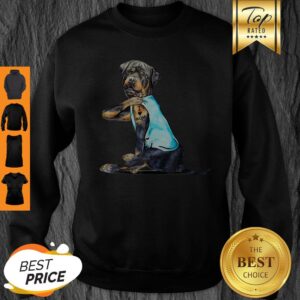 Alternative view of Nice Rottweiler Tattoos I Love Mom Sitting Gift Mother’s Day Shirt