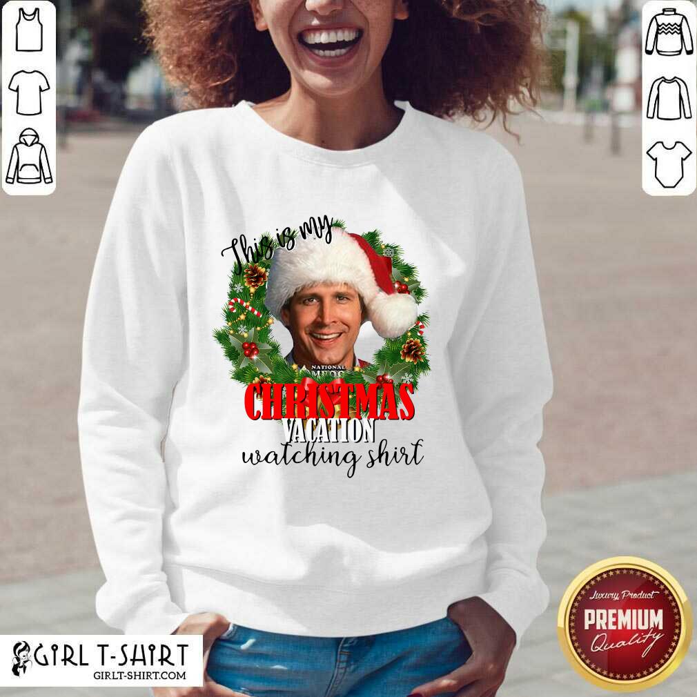 Nice Santa Michael Scott This Is My Christmas Vacation Watching Shirt - Image 2