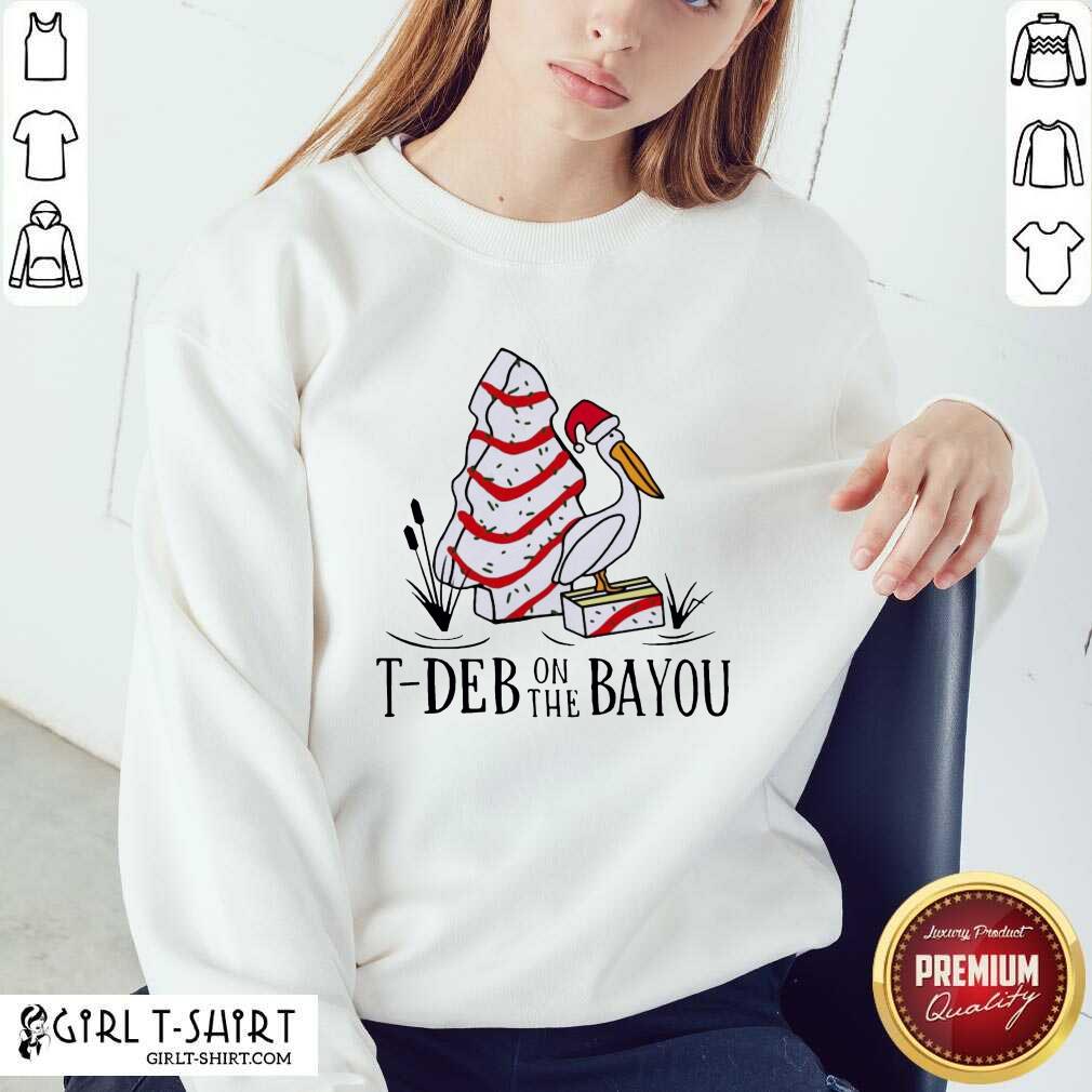 Nice Santa Pelecanus T Deb On The Bayou Christmas Shirt - Image 4
