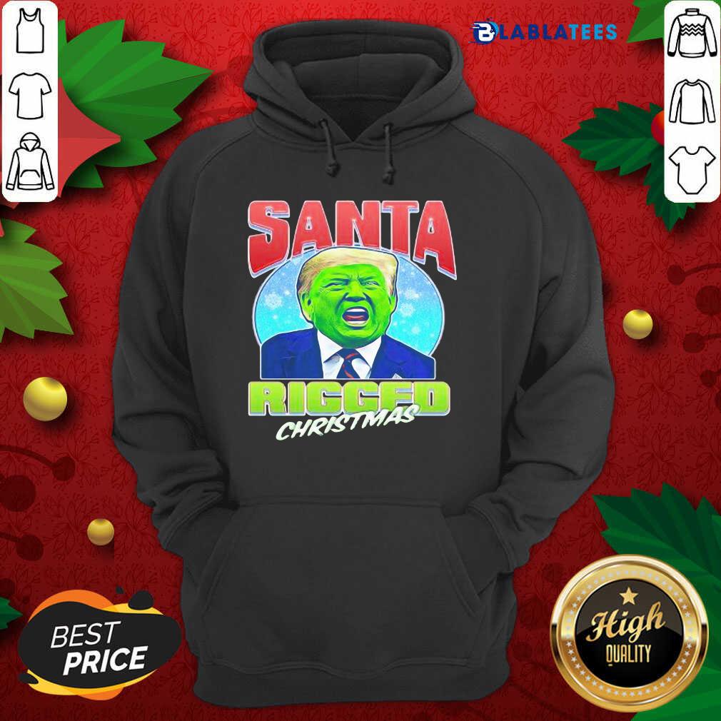 Nice Santa Ricced Christmas Donald Trump Election Shirt - Image 2
