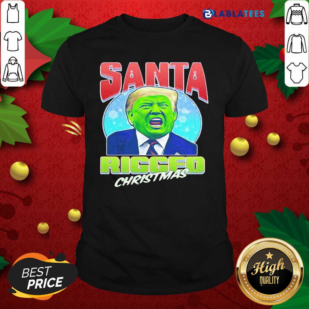Nice Santa Ricced Christmas Donald Trump Election Shirt