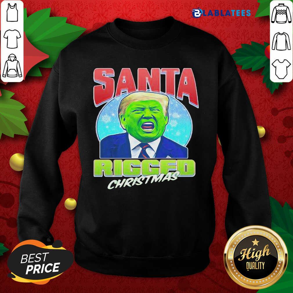 Nice Santa Ricced Christmas Donald Trump Election Shirt - Image 5