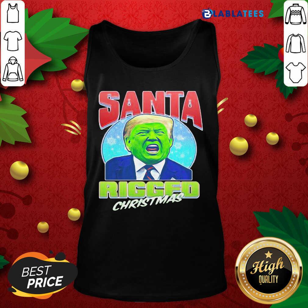 Nice Santa Ricced Christmas Donald Trump Election Shirt - Image 4