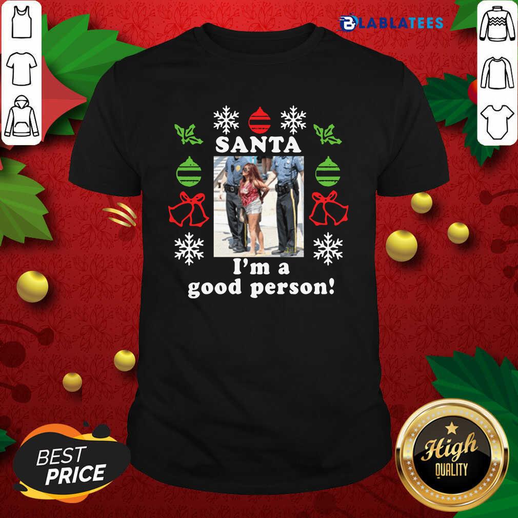 Nice Santa's Favorite Waitress Christmas Shirt