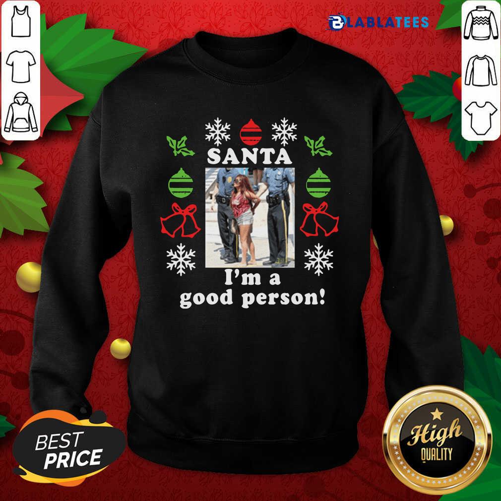 Nice Santa's Favorite Waitress Christmas Shirt - Image 5