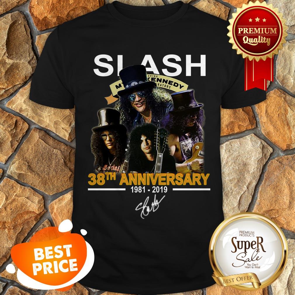 Nice Slash 38th Anniversary 1981 2019 Signature Myles Kennedy Shirt