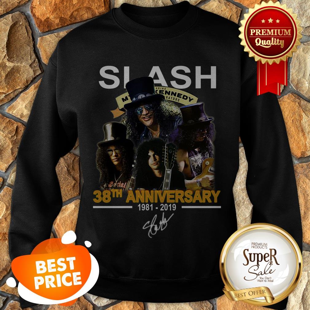 Nice Slash 38th Anniversary 1981 2019 Signature Myles Kennedy Shirt - Image 4