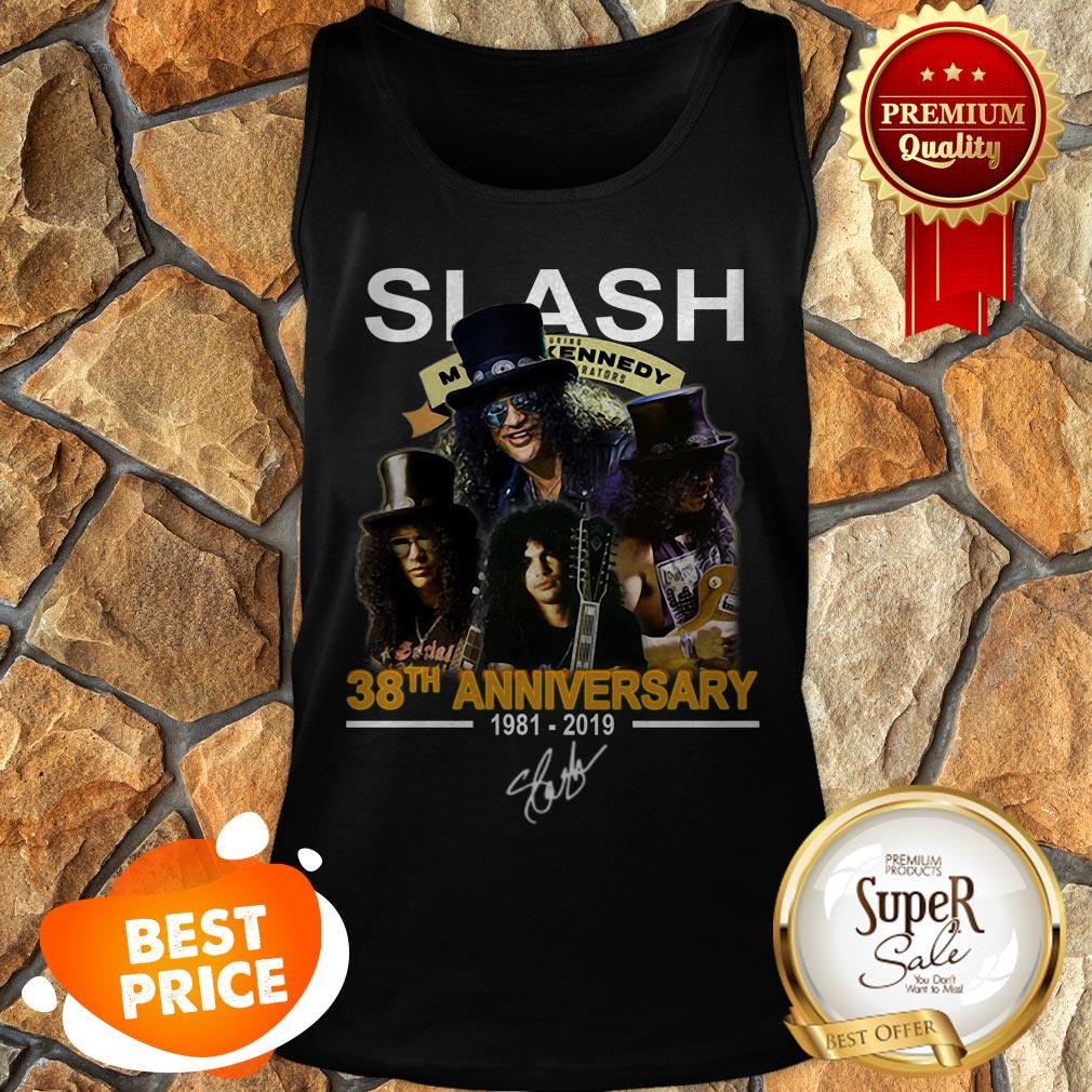 Nice Slash 38th Anniversary 1981 2019 Signature Myles Kennedy Shirt - Image 3
