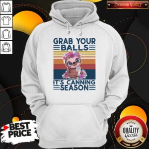 Alternative view of Nice Sloth Grab Your Balls It’s Canning Season Vintage Shirt
