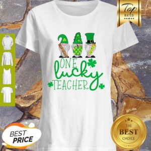 Nice St Patrick’s Day Gnome One Lucky Teacher Shirt