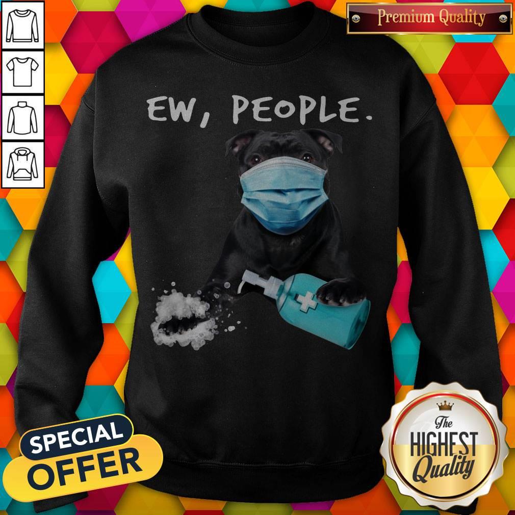 Nice Staffordshire Bull Terrier Face Mark Ew People Shirt - Image 4