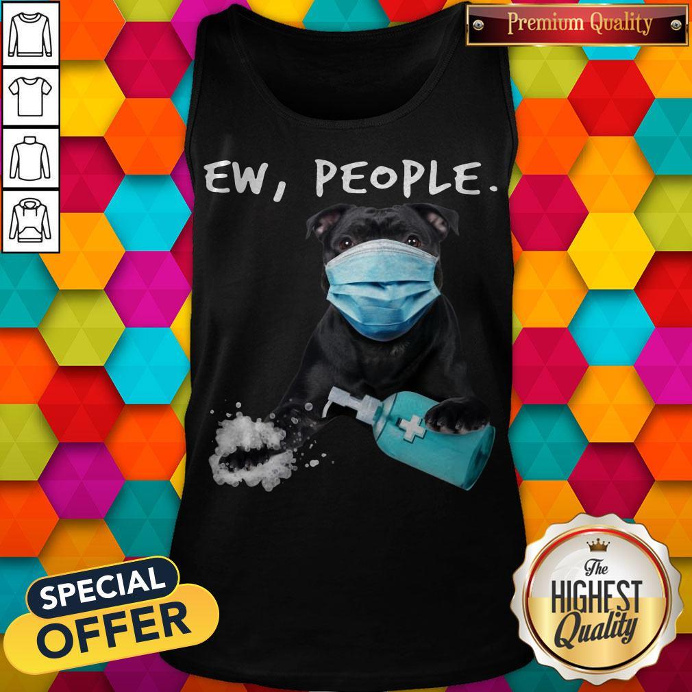 Nice Staffordshire Bull Terrier Face Mark Ew People Shirt - Image 3
