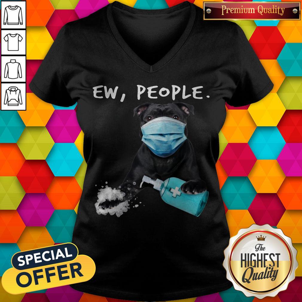 Nice Staffordshire Bull Terrier Face Mark Ew People Shirt - Image 2
