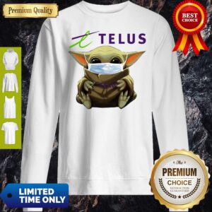 Alternative view of Nice Star Wars Baby Yoda Hug Telus Mask Covid-19 T-Shirt