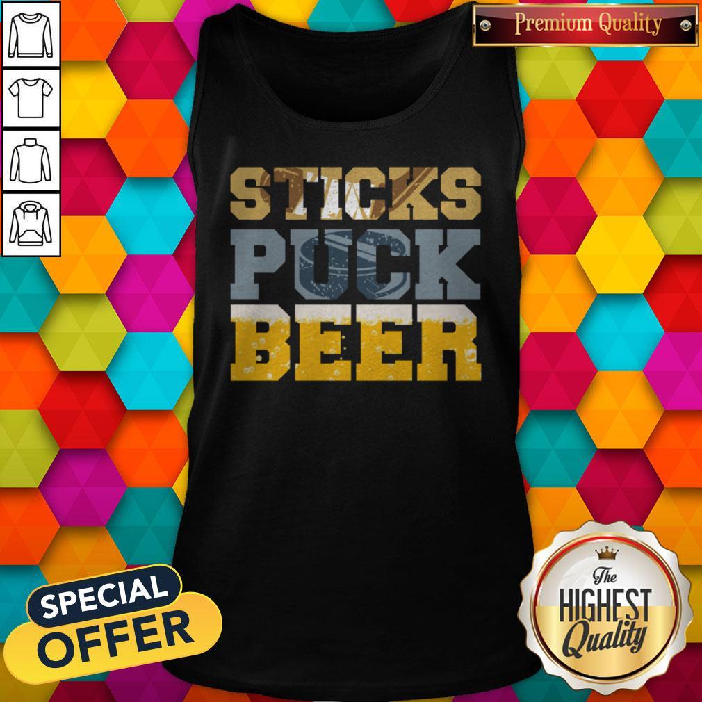 Nice Sticks Puck Beer Shirt - Image 4