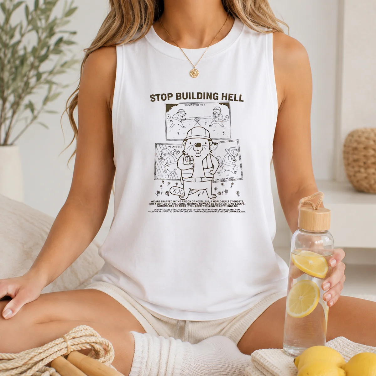 Nice Stop Building Hell Working Together We Can Build Anything We Like Beaver Shirt - Image 3