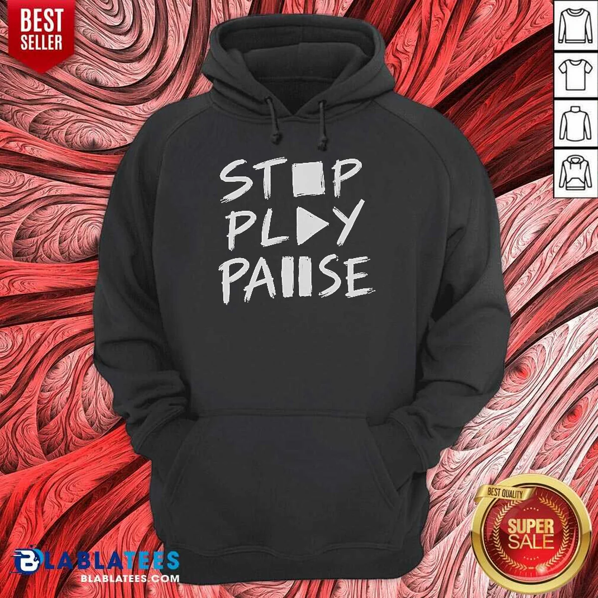 Nice Stop Play Pause Shirt - Image 3