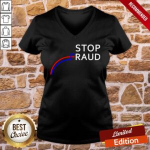 Alternative view of Nice Stop The Fraud 2020 Presidential Election Vote Graph Chart Shirt