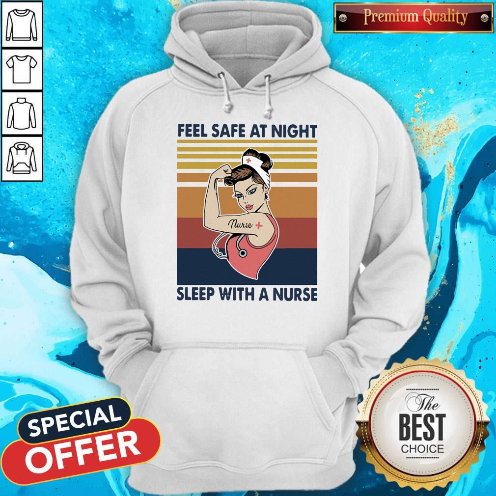 Nice Strong Nurse Woman Feel Safe At Night Sleep With A Nurse Vintage Shirt - Image 5