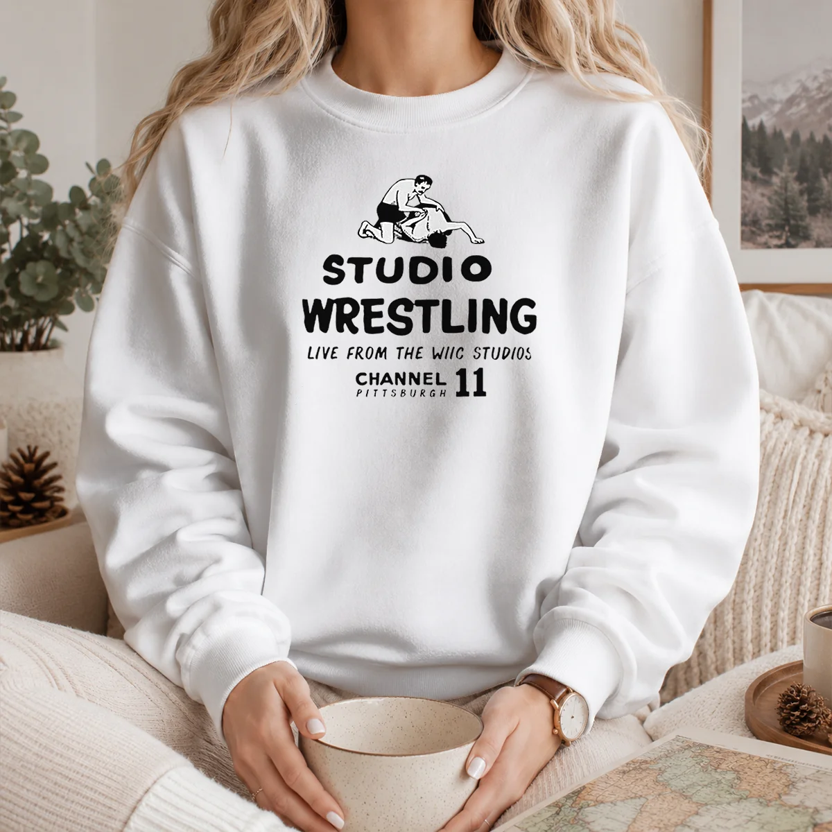 Nice Studio Wrestling Live From The WIIC Studios Channel 11 Pittsburgh Shirt - Image 7