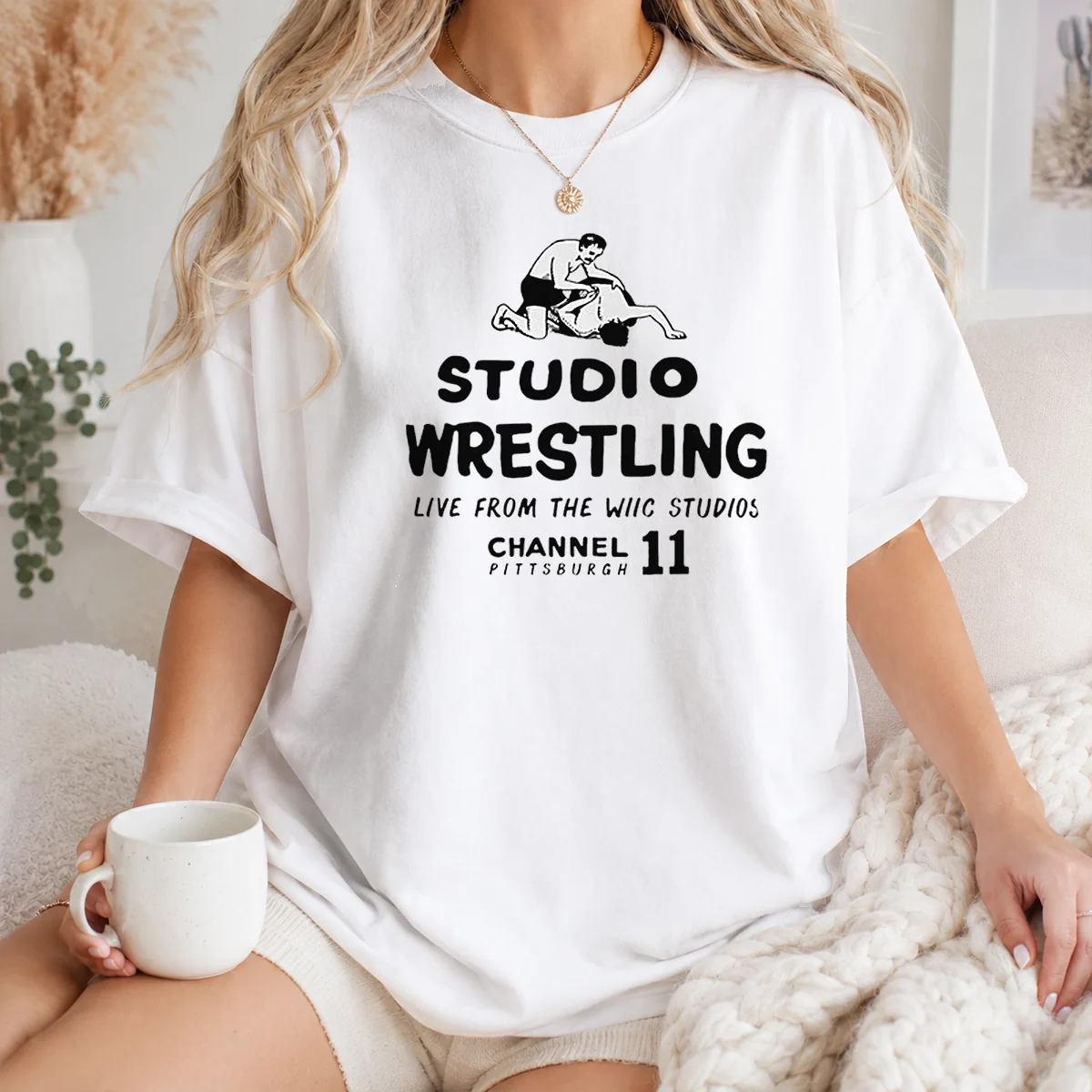 Nice Studio Wrestling Live From The WIIC Studios Channel 11 Pittsburgh Shirt