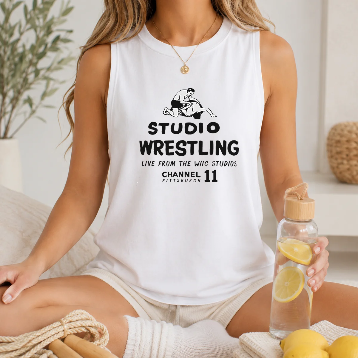 Nice Studio Wrestling Live From The WIIC Studios Channel 11 Pittsburgh Shirt - Image 3
