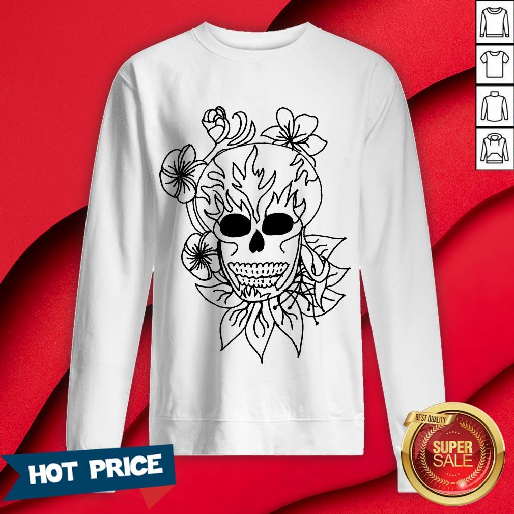 Nice Sugar Skull Plain Shirt - Image 4