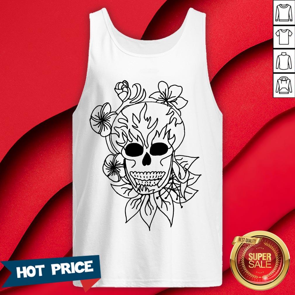 Nice Sugar Skull Plain Shirt - Image 2