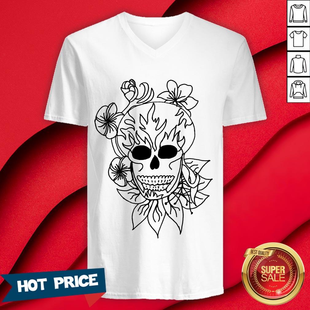 Nice Sugar Skull Plain Shirt - Image 3
