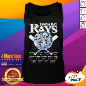 Alternative view of Nice Tampa Bay Rays Baseball Signatures Shirt