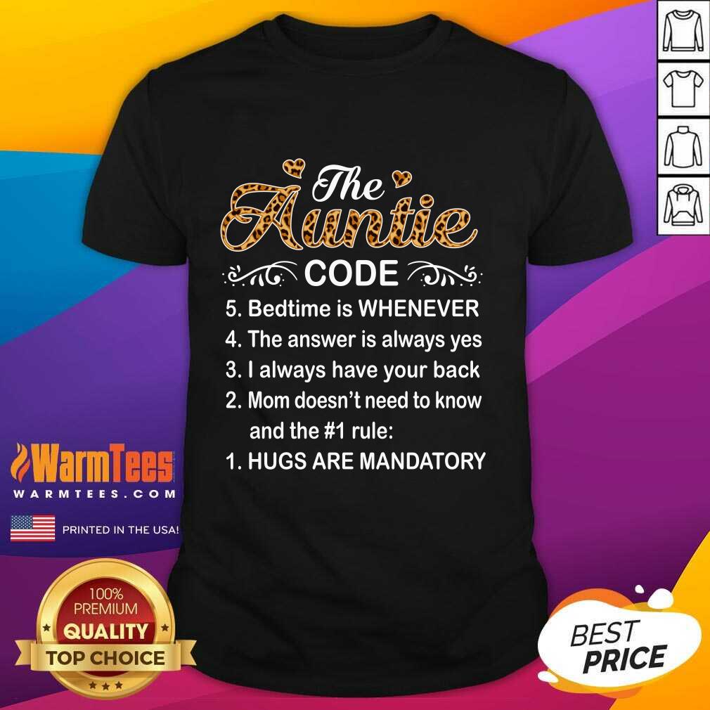 Nice The Auntie Code Mothers Day Shirt