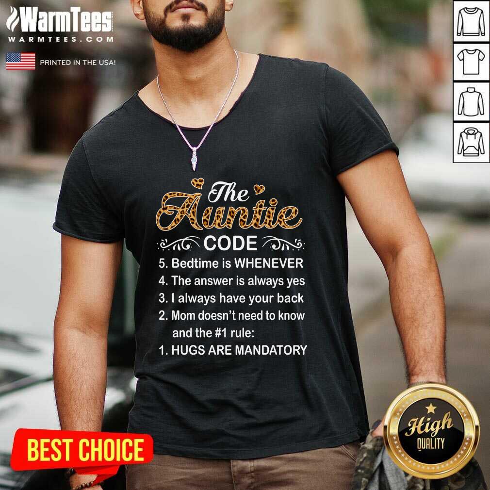 Nice The Auntie Code Mothers Day Shirt - Image 5