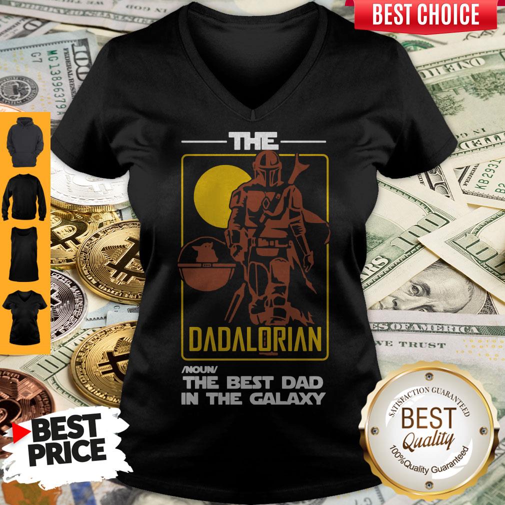 Nice The Dadalorian Noun The Best Dad In The Galaxy Shirt - Image 2