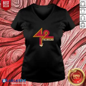 Alternative view of Nice The Hitchhiker'S Guide To The Galaxy 42 The Ultimate Answer Shirt