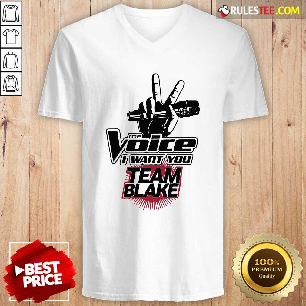 Nice The Voice I Want You Team Blake 2021 Shirt - Image 3