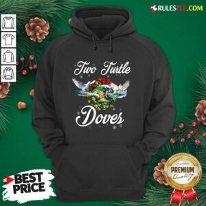 Alternative view of Nice Turo Turtle Doves Merry Christmas Shirt