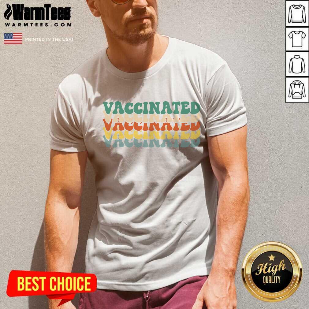 Nice Vaccinated 2021 Vintage Shirt - Image 3