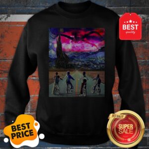 Alternative view of Nice Van Gogh Mashup Stranger Things On A Starry Night Shirt
