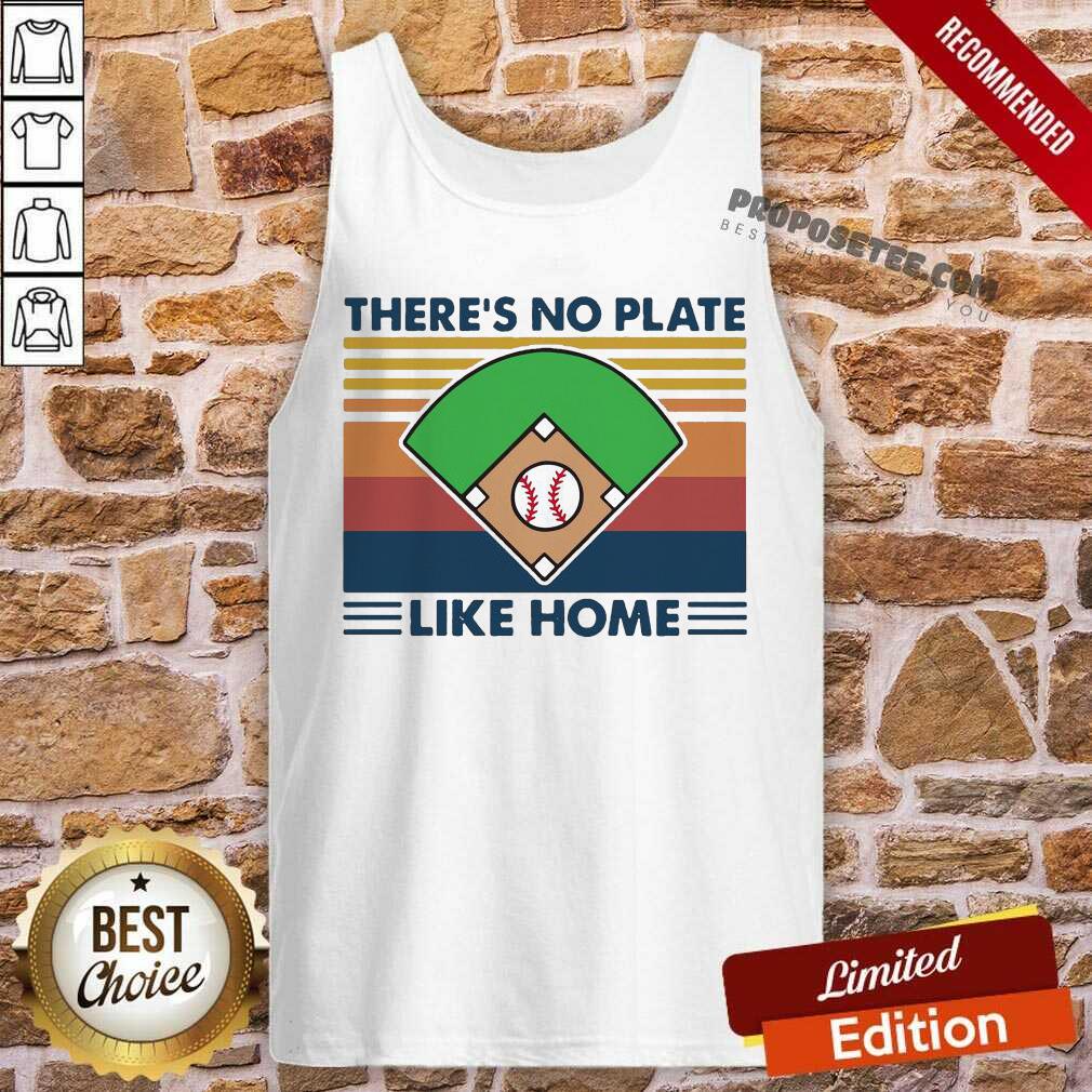 Nice Vintage Retro There’s No Plate Like Home Baseball Shirt - Image 4